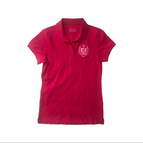 GIORDANO POLO SHIRT IN DARK PINK - Picture 1 of 2